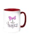 Princess Printed Coffee Mug White/Red 11ounce