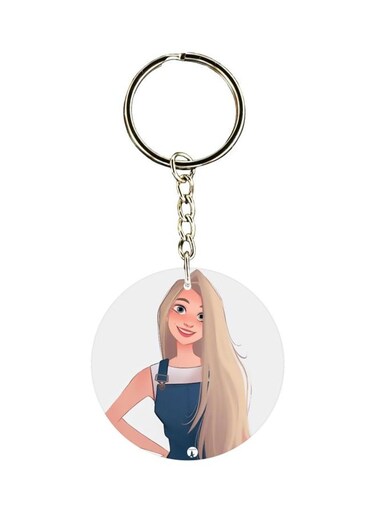Printed Single Sided Keychain
