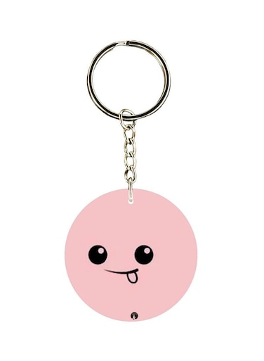 Cartoon Printed Dual Sided Keychain
