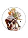 Disney Couples Printed Fridge Magnet Multicolour 5.5 x 5.5cm
