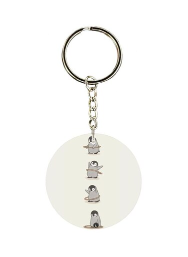 Penguin Printed Keychain