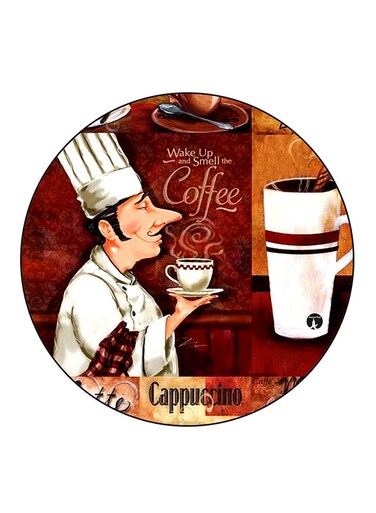 Caf&eacute; Printed Fridge Magnet Multicolour