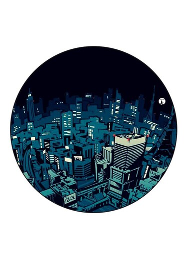 City Printed Fridge Magnet Multicolour