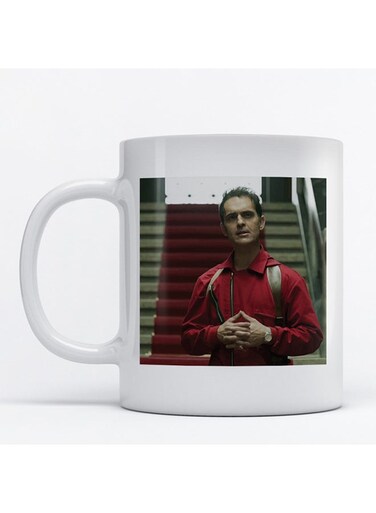 La Casa De Papel Berlin Printed Mug White/Red/Grey