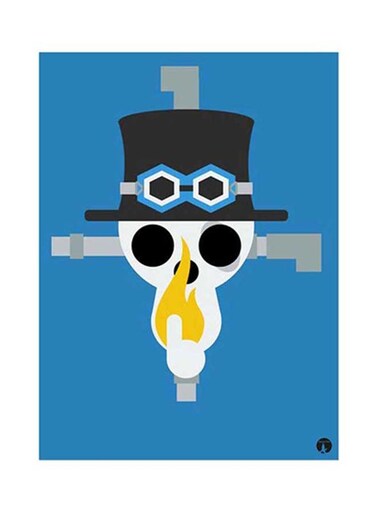 Anime One Piece Metal Plate Poster Multicolour 15x20centimeter