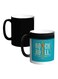 Rock And Roll Printed Ceramic Magic Coffee Mug Blue/White 12ounce