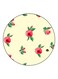 Rose Printed Fridge Magnet Beige/Pink/Green 5.5cm
