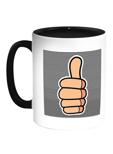 A Sign Of Success Printed Coffee Mug White/Black 11ounce