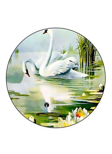 Swans Printed Fridge Magnet Multicolour