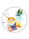 Vintage Art Printed Fridge Magnet Multicolour