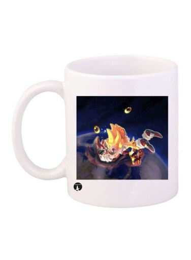 Sonic Video Game Printed Coffee Mug White/Grey/Red