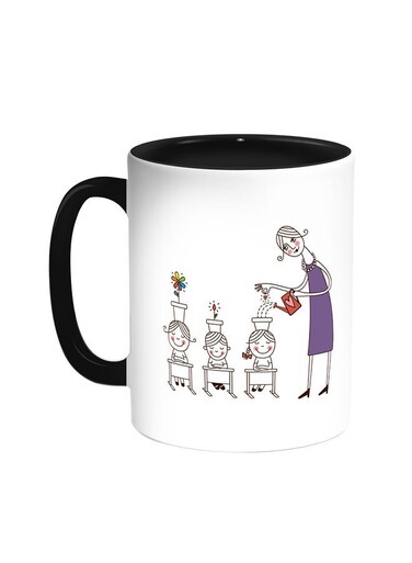 Plant The Seeds Of Love In Children Printed Coffee Mug Black/White 11ounce
