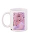 Ceramic Coffee Mug White/Pink