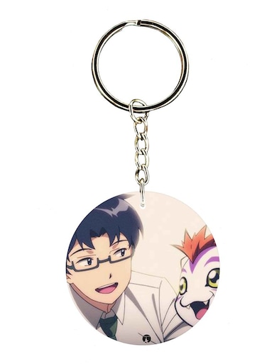 Double Side Anime Digimon Printed Keychain