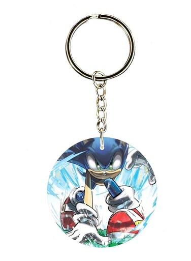Sonic Double Side Printed Keychain