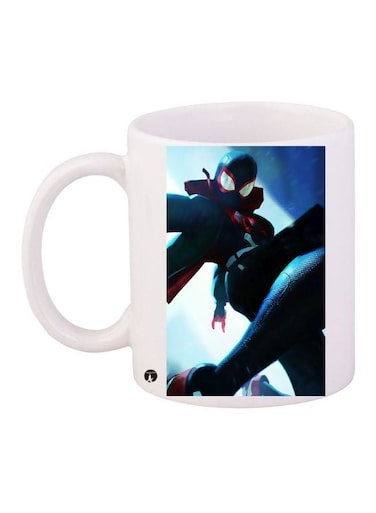 Spiderman Printed Coffee Mug White/Blue/Red 11ounce