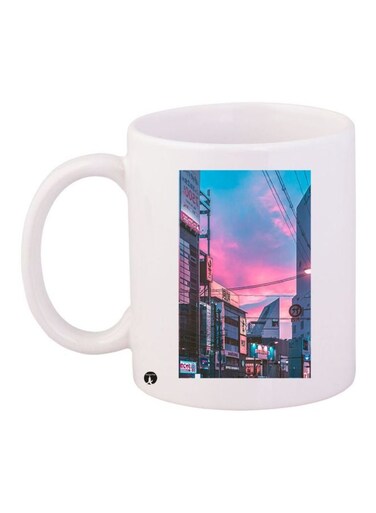 Printed Coffee Mug White/Black/Pink