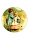 Vintage Art Printed Fridge Magnet Multicolour