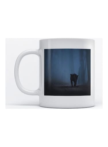 Mug Jaguar for Coffee and Tea White