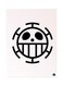 The Anime One Piece Metal Poster Pink/Black