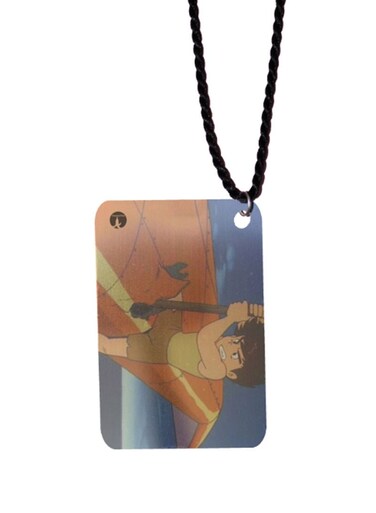Adnan With Lina Printed Car Mirror Pendant