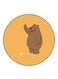 We Bare Bears Printed Fridge Magnet Multicolour