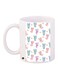 Cartoon Bears Printed Coffee Mug White/Blue/Pink 11ounce