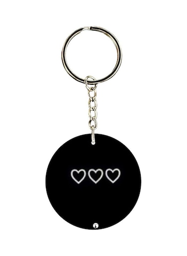 Heart Printed Keychain