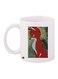 Fox Printed Coffee Mug White/Brown/Green 11ounce