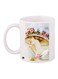 Woman Printed Coffee Mug White/Yellow/Pink 11ounce