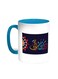 Eid Mubarak Printed Coffee Mug Turquoise/White 11ounce