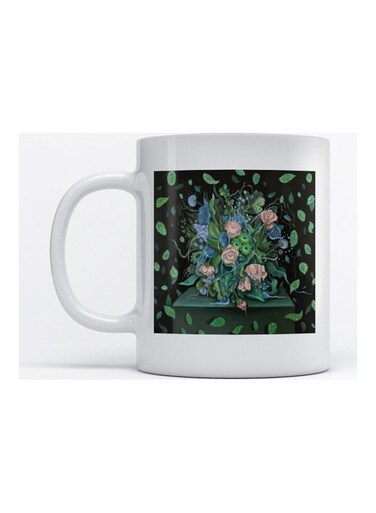 Mug Flowers for Coffee and Tea White