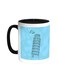 Landmarks - Leaning Tower Of Pisa Printed Coffee Mug Black/White 11ounce