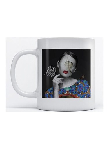 Mug Woman For Coffee And Tea White