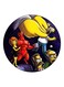 The Simpsons Printed Fridge Magnet Blue/Yellow/Red 5.5cm