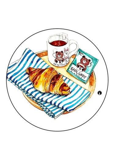 Food Printed Fridge Magnet Multicolour