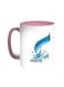 Congratulations On Eid Printed Coffee Mug Pink/White 11ounce