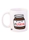 Nutella Printed Mug White/Brown/Red Standard Size