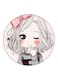 A Girl Printed Fridge Magnet Multicolour