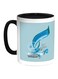 Congratulations On Eid Printed Coffee Mug Blue/Black/White