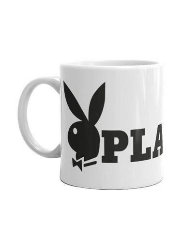 Playboy Printed Mug White/Black
