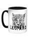 Leopard Printed Coffee Mug Black/White