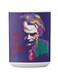 Premium Printed Ceramic Coffee Mug White/Purple 350ml