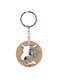 Cartoon Themed Single Sided Keychain