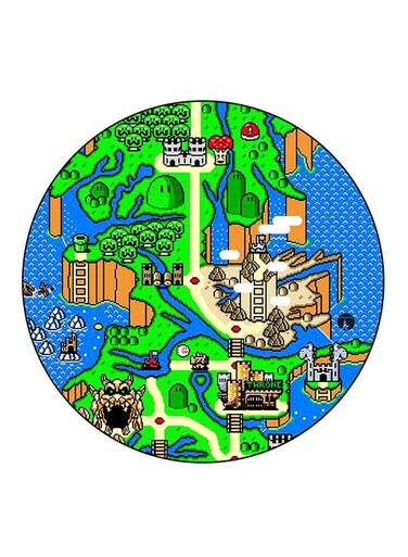 The Video Game Super Mario Printed Fridge Magnet Multicolour