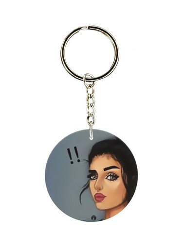 Girl Printed Keychain