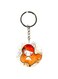 Girl Printed Double Sided Keychain