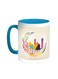 Ramadan Kareem Printed Coffee Mug Turquoise/White 11ounce