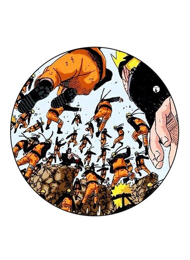 The Anime Naruto Printed Fridge Magnet Multicolour