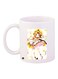 Anime Girl Printed Coffee Mug White/Yellow/Pink